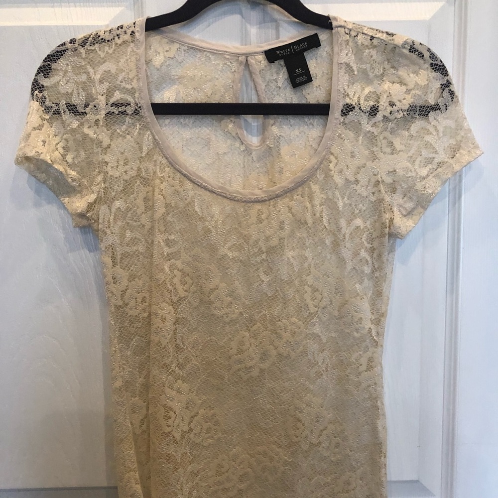 NWOT White House Black Market Lace top